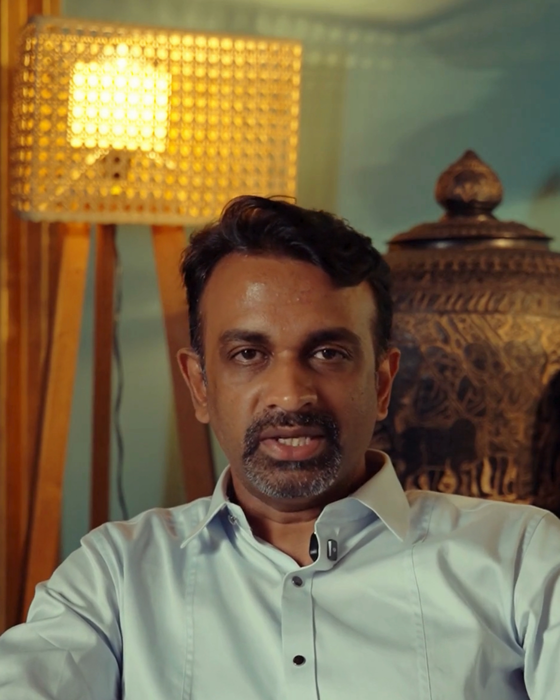 Khmer Kitchen founder Naveen Reddy on camera during a Prancer Digital content shoot