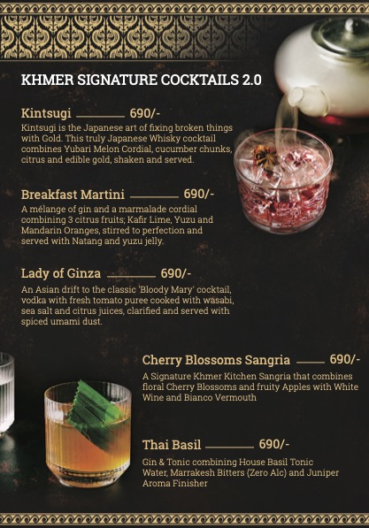 Khmer Signature Cocktails 2.0 tent card, second side